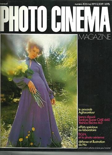 PHOTO CINEMA magazine side cover Issue 835 May 1971