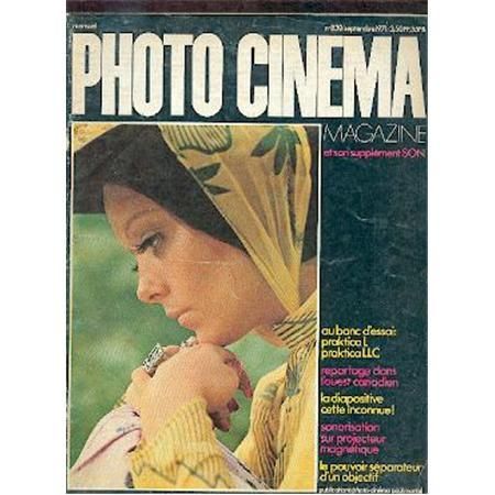 PHOTO CINEMA magazine side cover Issue 839 September 1971