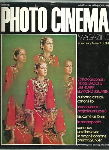 PHOTO CINEMA magazine side cover Issue 843 January 1972