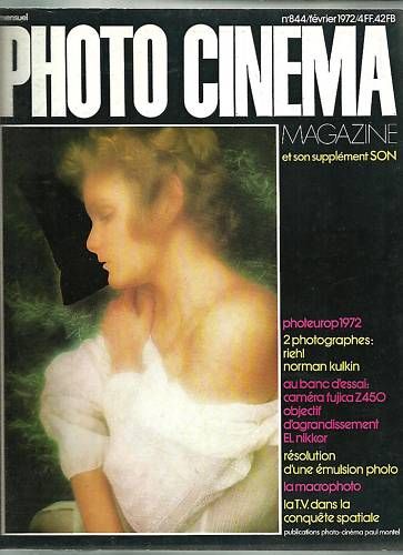 PHOTO CINEMA magazine side cover Issue 844 February 1972