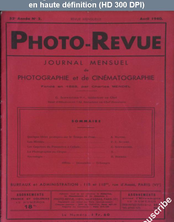 PHOTO-REVUE magazine side cover Issue 2 1 April 1940