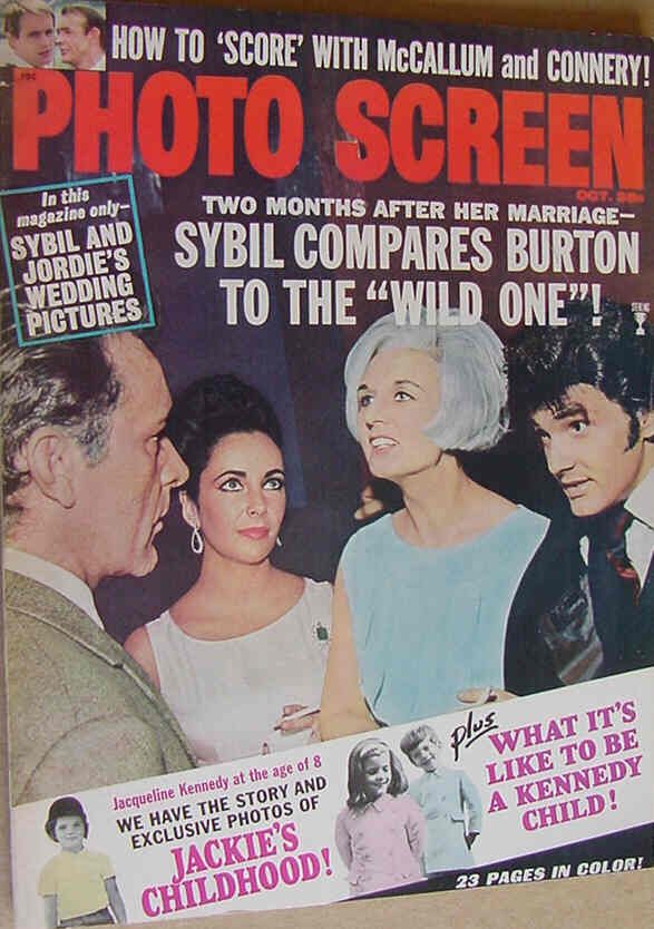PHOTO SCREEN magazine side cover October/November 1965