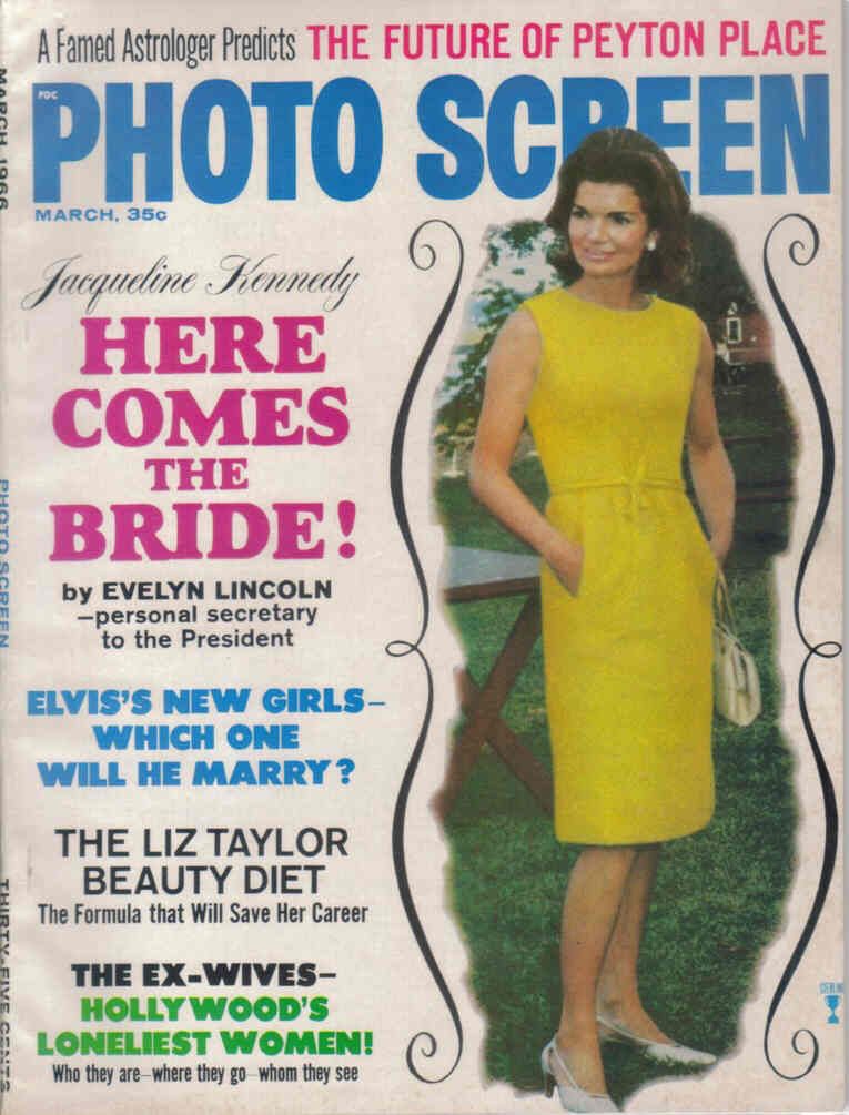 PHOTO SCREEN magazine side cover March 1966