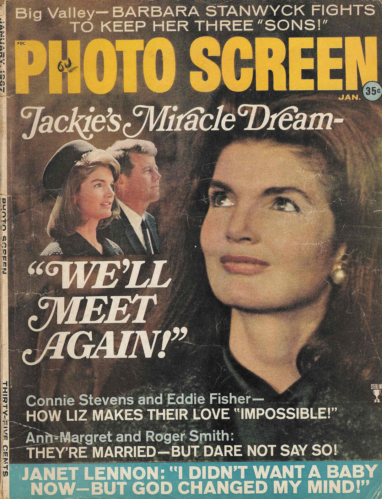 PHOTO SCREEN magazine side cover January 1967