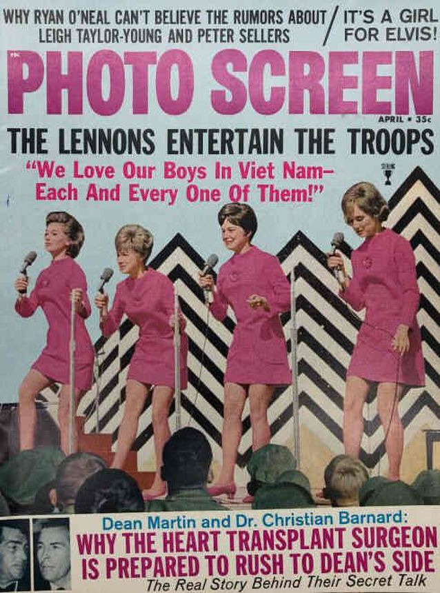 PHOTO SCREEN magazine side cover April 1968