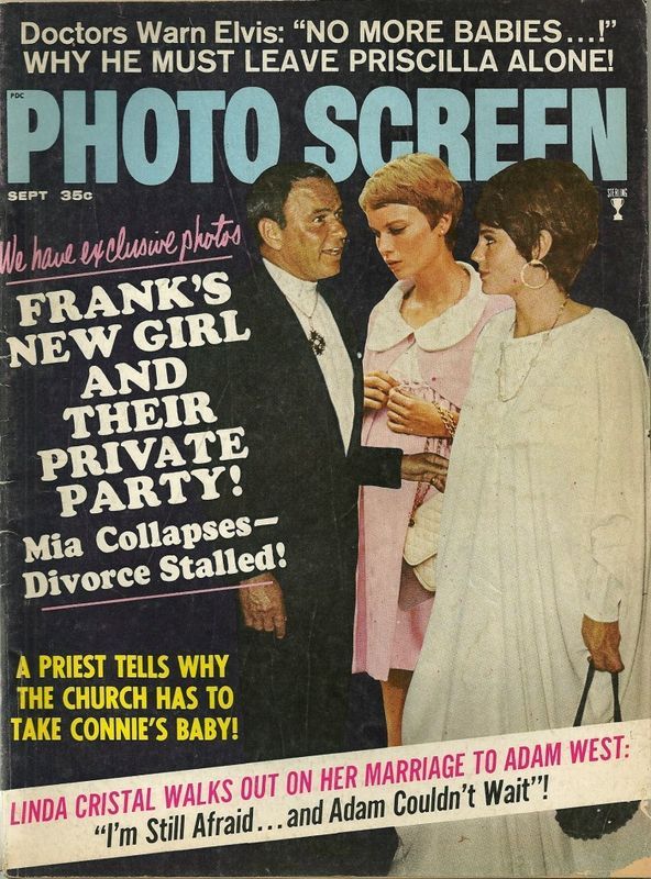 PHOTO SCREEN magazine side cover September 1968