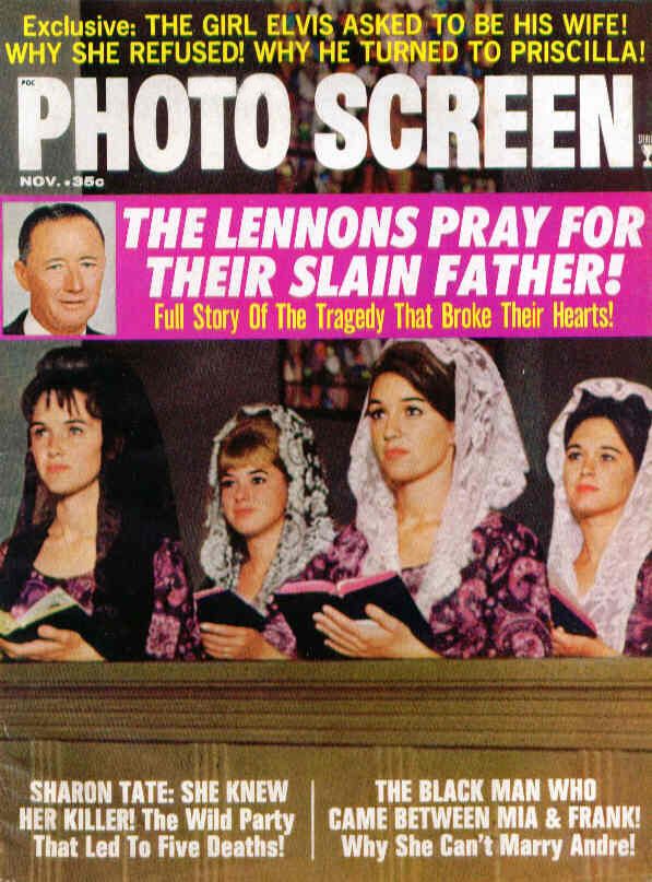 PHOTO SCREEN magazine side cover November 1969