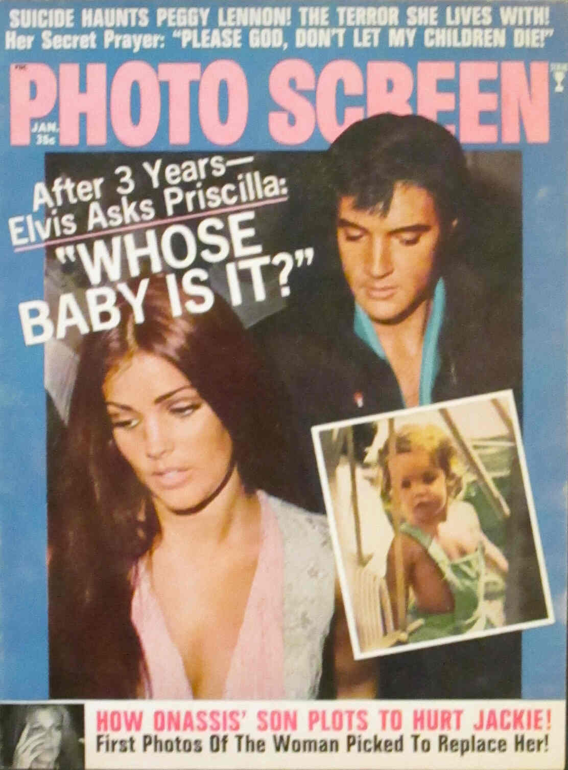 PHOTO SCREEN magazine side cover January 1970