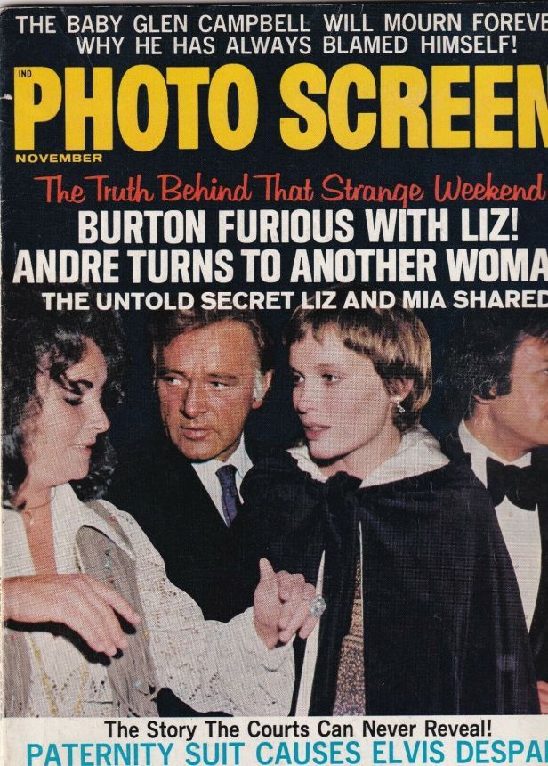 PHOTO SCREEN magazine side cover November 1970