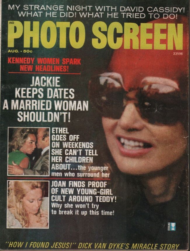 PHOTO SCREEN magazine side cover August 1972