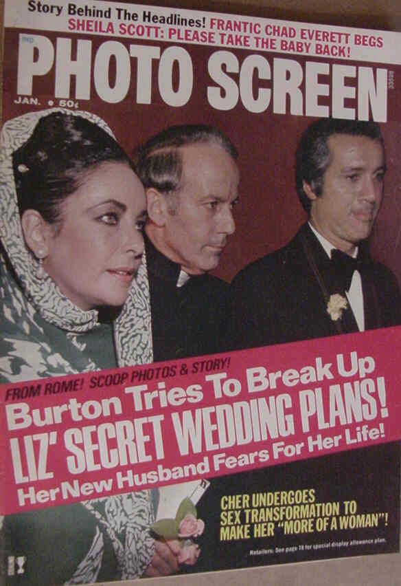 PHOTO SCREEN magazine side cover January 1974