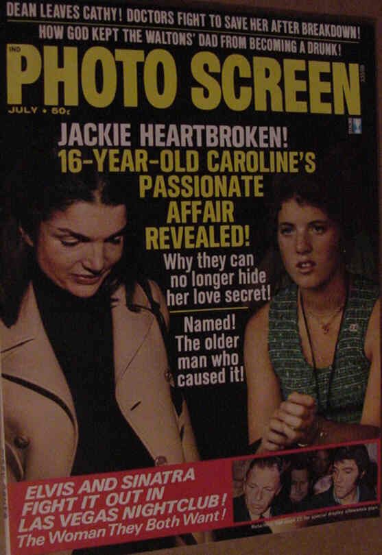 PHOTO SCREEN magazine side cover July 1974