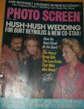 PHOTO SCREEN magazine side cover November 1974