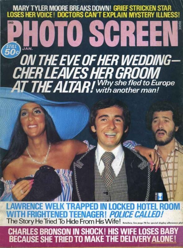 PHOTO SCREEN magazine side cover January 1975