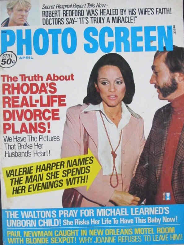 PHOTO SCREEN magazine side cover April 1975