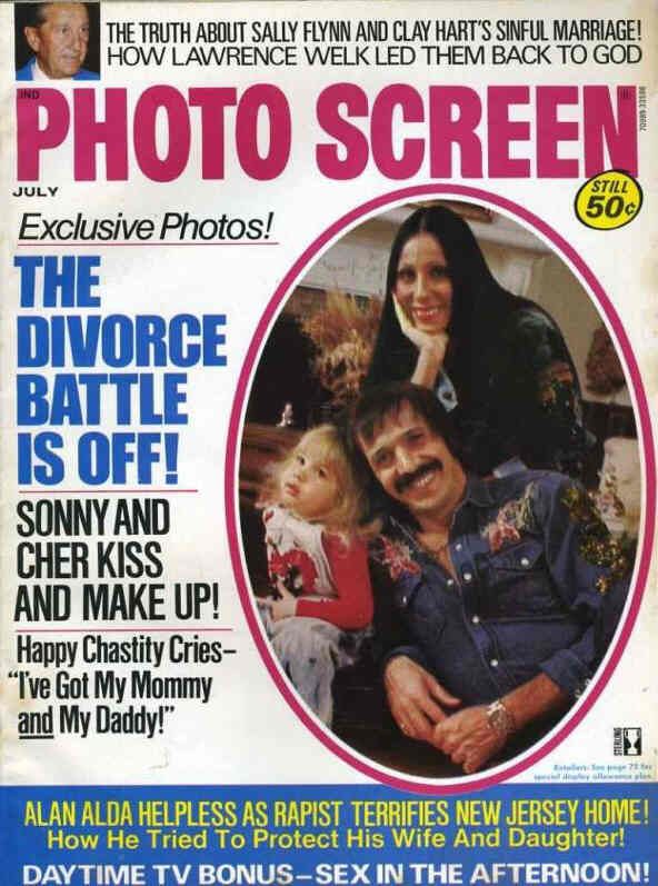PHOTO SCREEN magazine side cover July 1975
