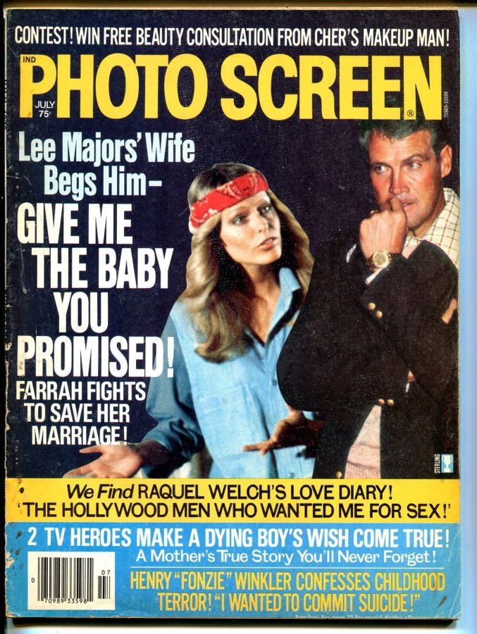 PHOTO SCREEN magazine side cover July 1976