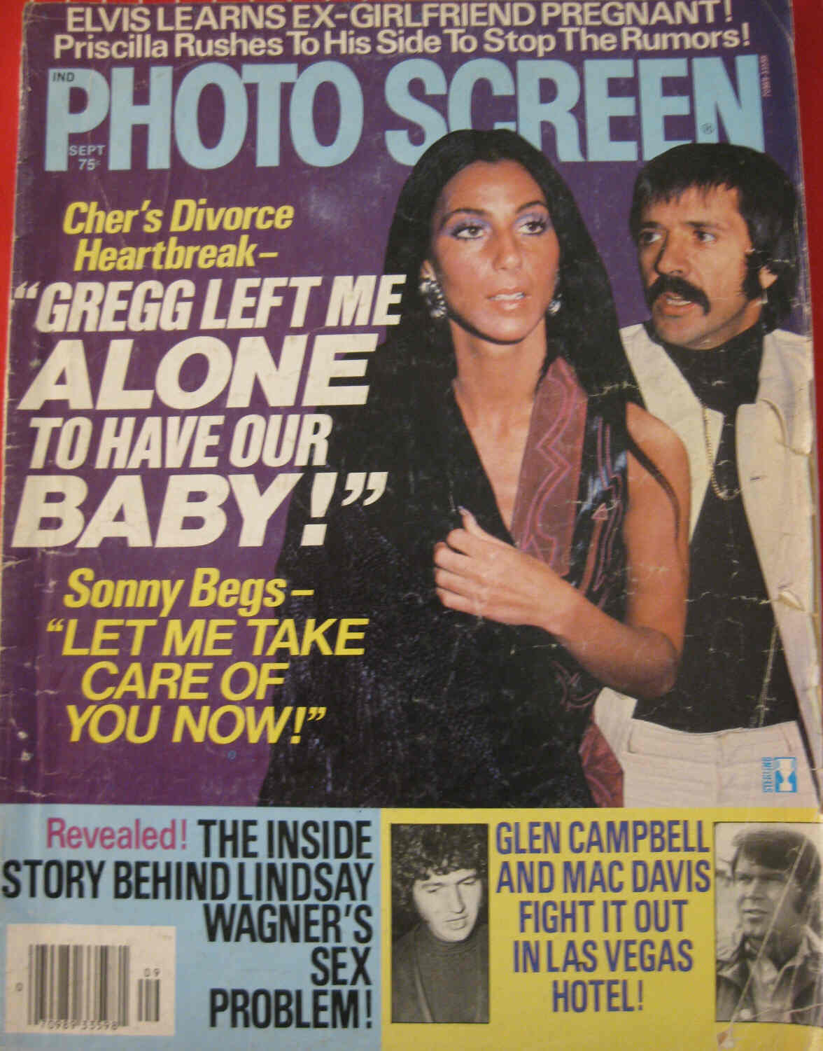 PHOTO SCREEN magazine side cover September 1976