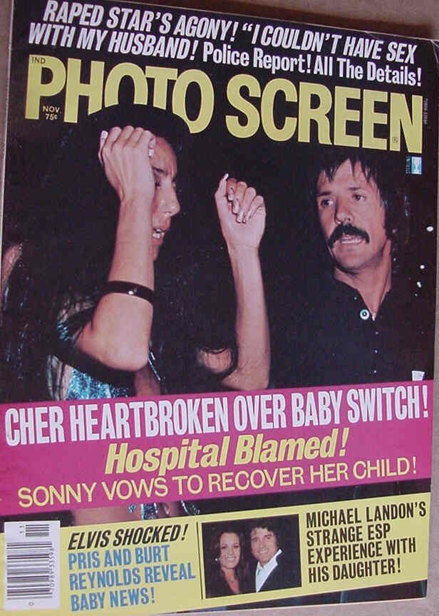 PHOTO SCREEN magazine side cover November 1976