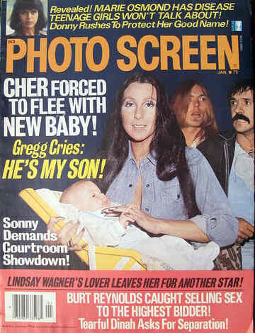PHOTO SCREEN magazine side cover January 1977
