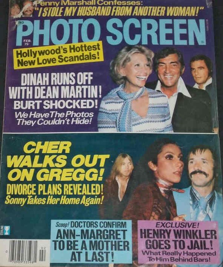 PHOTO SCREEN magazine side cover February 1977
