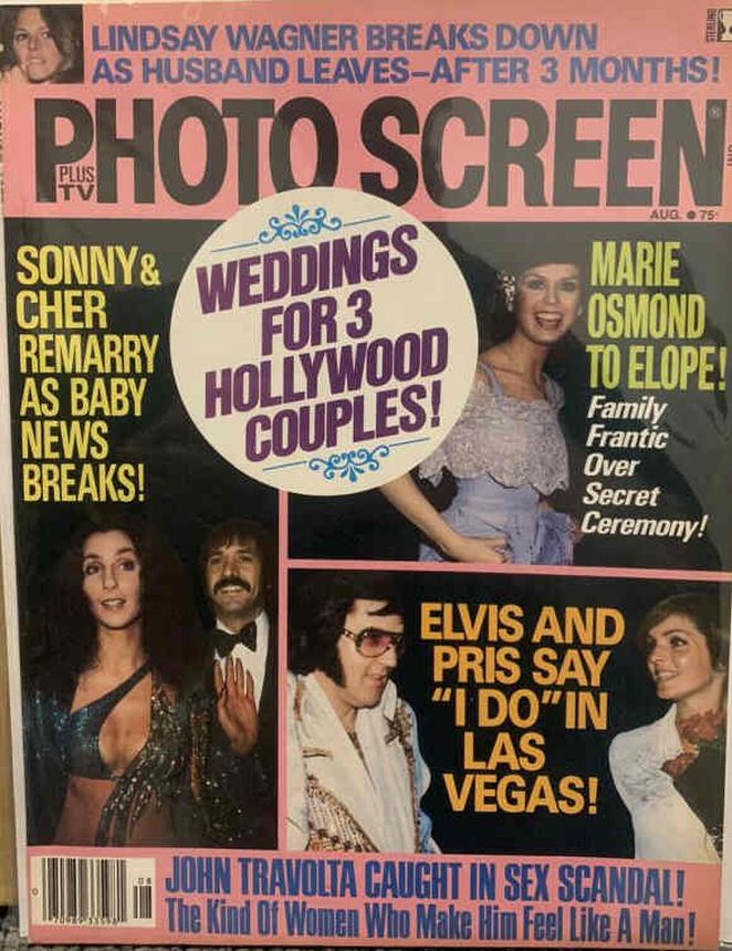 PHOTO SCREEN magazine side cover August 1977