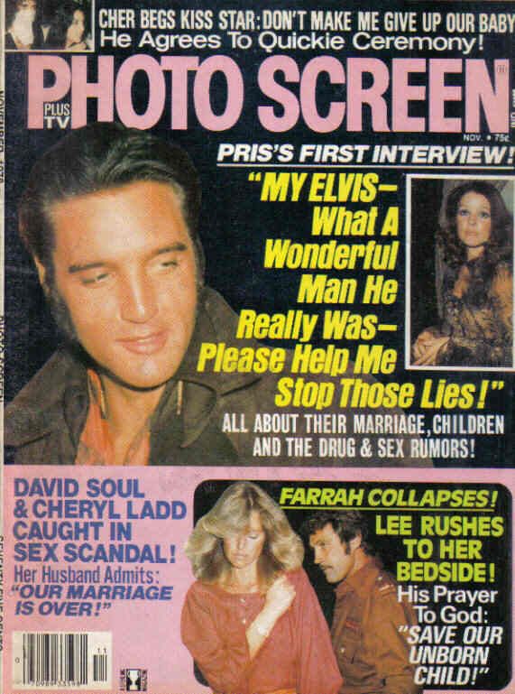 PHOTO SCREEN magazine side cover November 1978