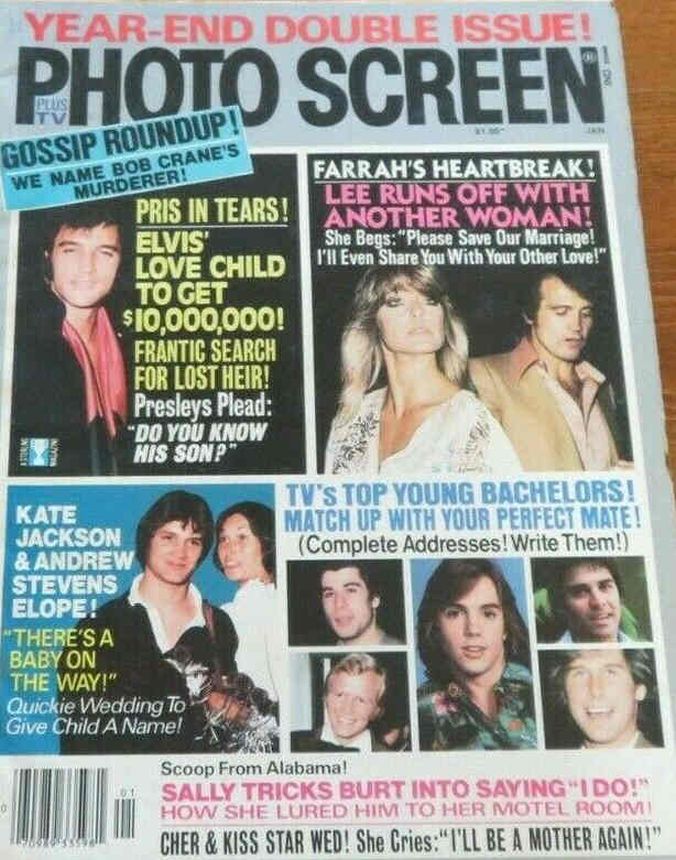 PHOTO SCREEN magazine side cover January 1979