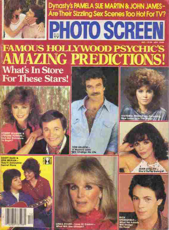 PHOTO SCREEN magazine side cover December 1982