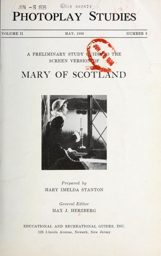 PHOTOPLAY STUDIES magazine side cover Issue 5 May 1936