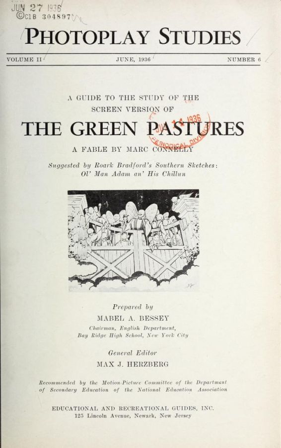 PHOTOPLAY STUDIES magazine side cover Issue 6 June 1936