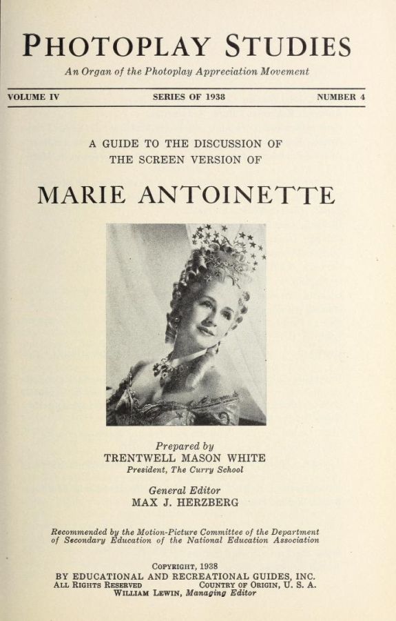 PHOTOPLAY STUDIES magazine side cover Issue 4  1938