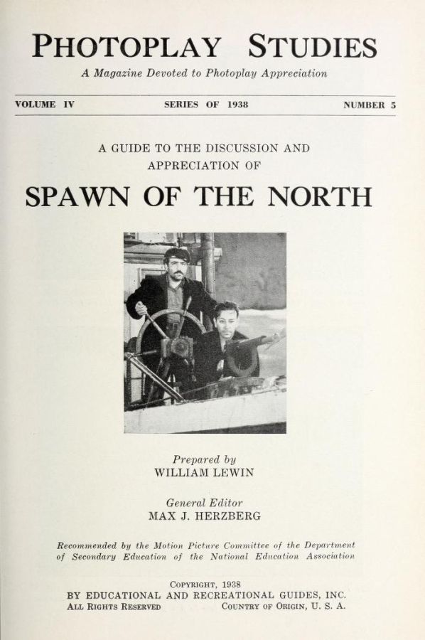 PHOTOPLAY STUDIES magazine side cover Issue 5  1938