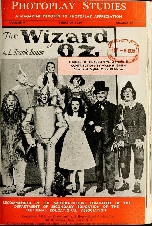 PHOTOPLAY STUDIES magazine side cover Issue 12  1939