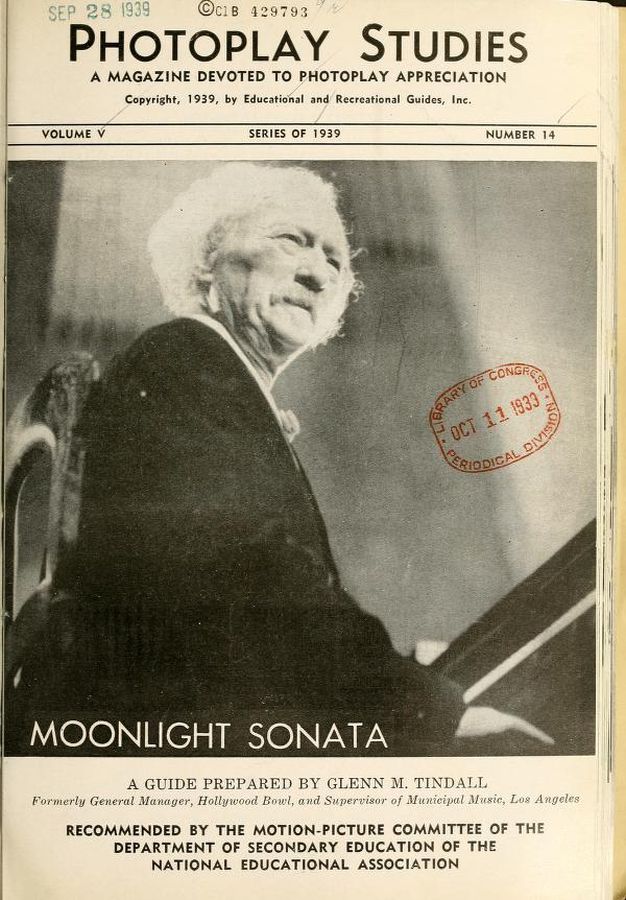 PHOTOPLAY STUDIES magazine side cover Issue 14  1939
