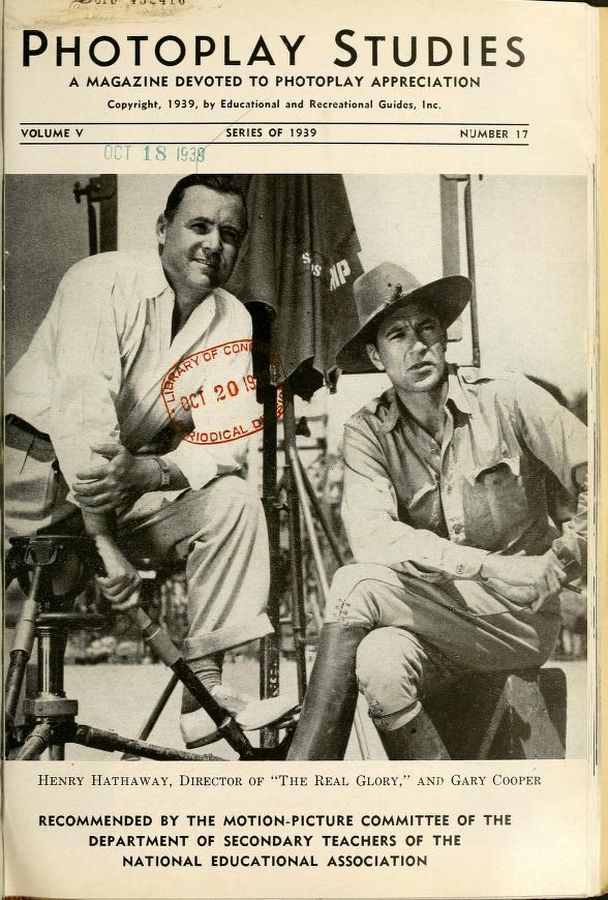 PHOTOPLAY STUDIES magazine side cover Issue 17  1939