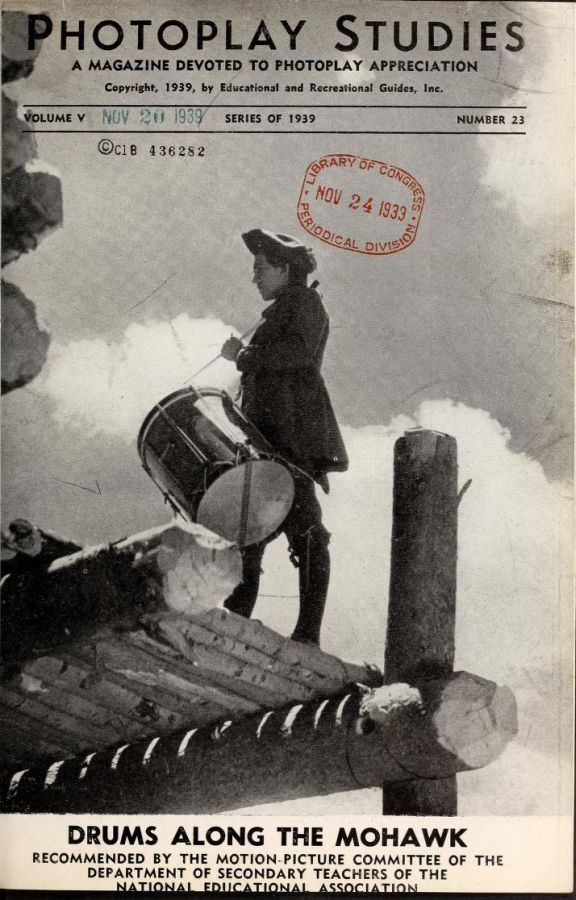 PHOTOPLAY STUDIES magazine side cover Issue 23  1939
