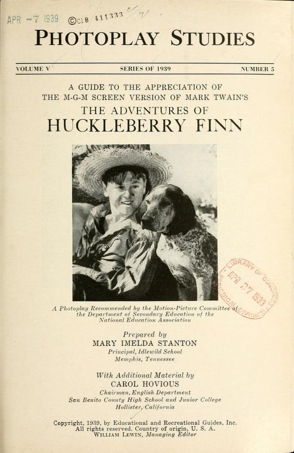 PHOTOPLAY STUDIES magazine side cover Issue 5  1939