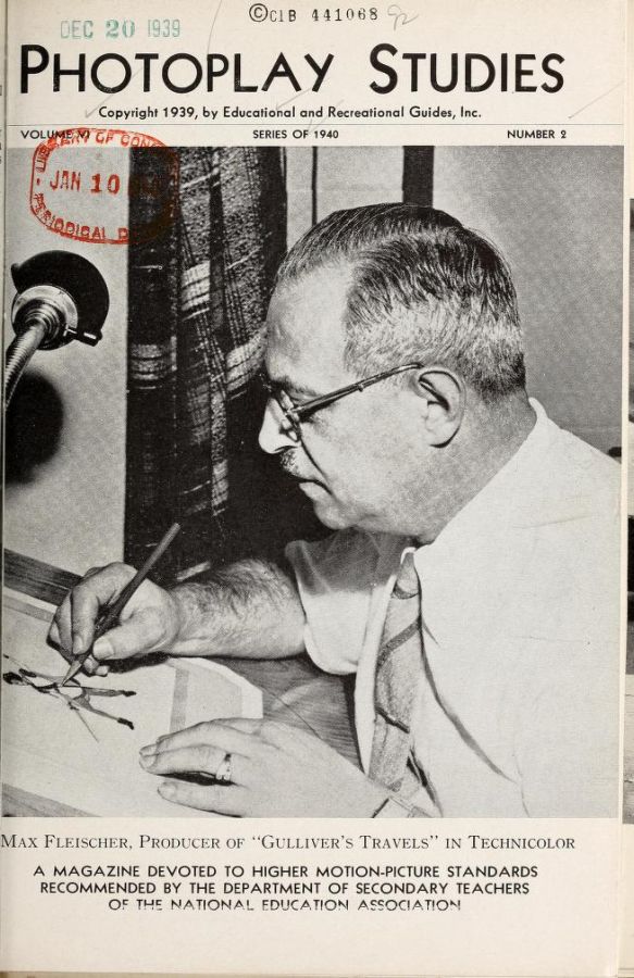 PHOTOPLAY STUDIES magazine side cover Issue 2  1940