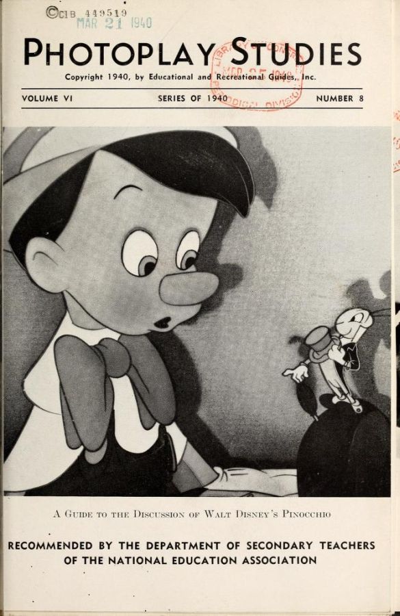 PHOTOPLAY STUDIES magazine side cover Issue 8  1940