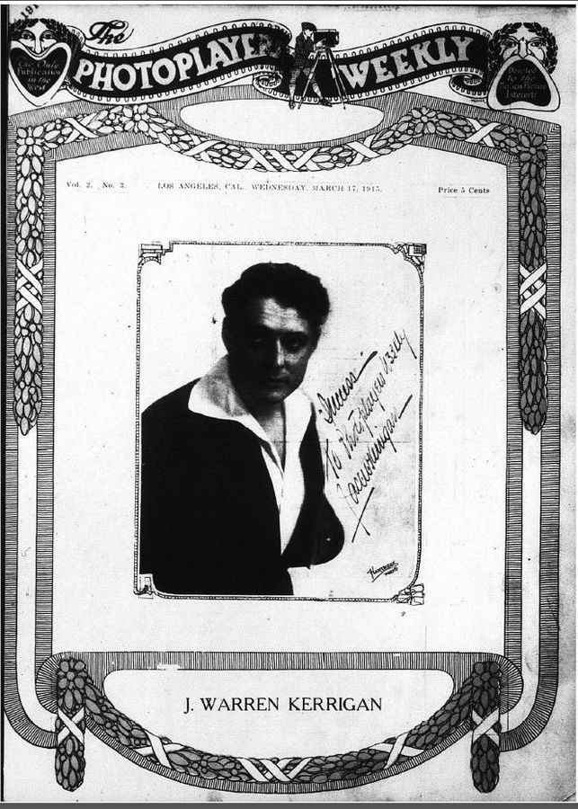 PHOTOPLAYERS WEEKLY magazine side cover 17 March 1915