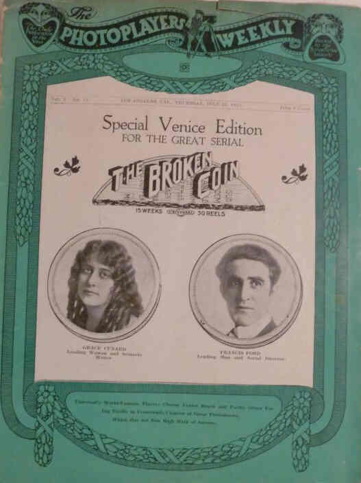 PHOTOPLAYERS WEEKLY magazine side cover 22 July 1915