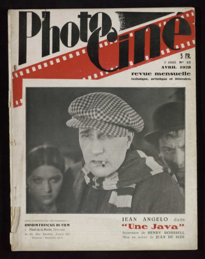 PHOTO-CINE magazine side cover Issue 12  April 1928