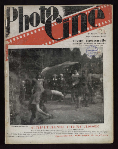 PHOTO-CINE magazine side cover Issue 14  September/October 1928