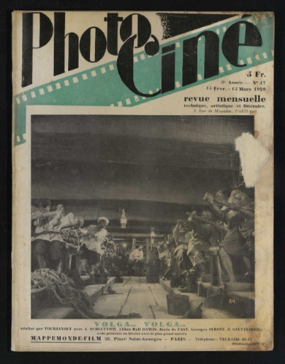 PHOTO-CINE magazine side cover Issue 17 13 February 1929