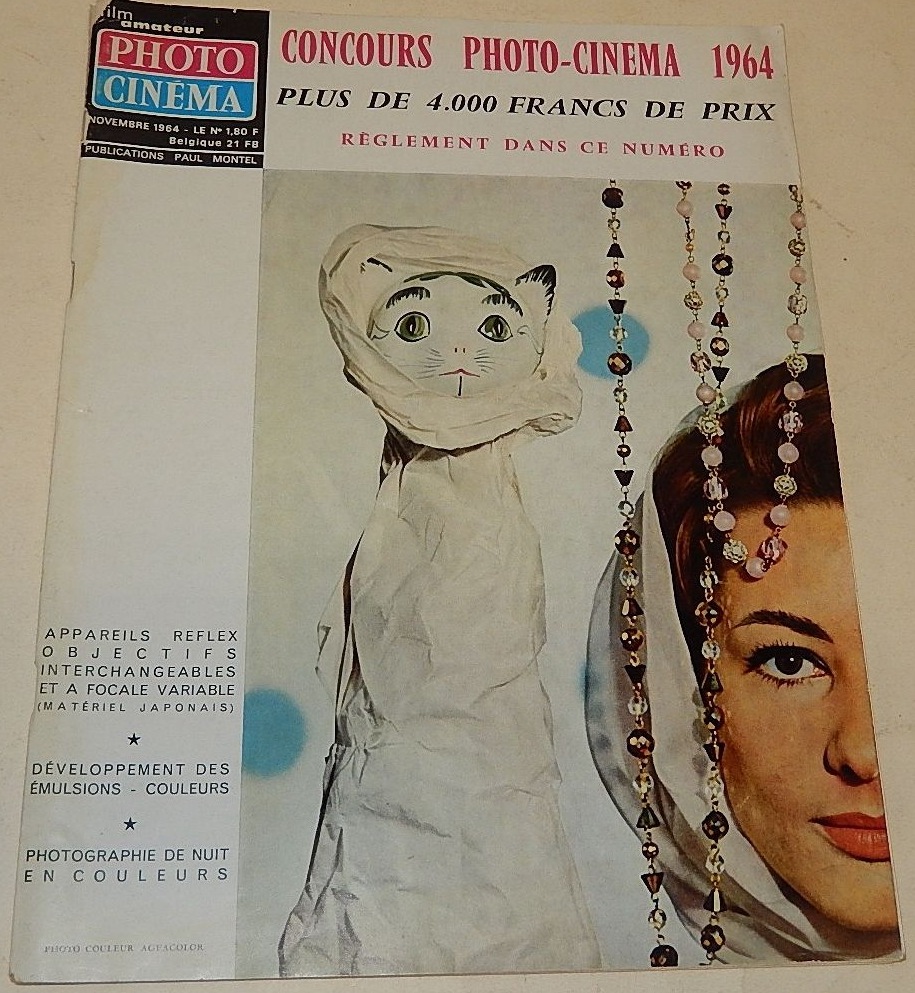 PHOTO CINEMA magazine side cover  November 1964