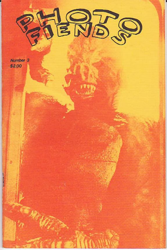 PHOTO FIENDS magazine side cover Issue 3 February 1979
