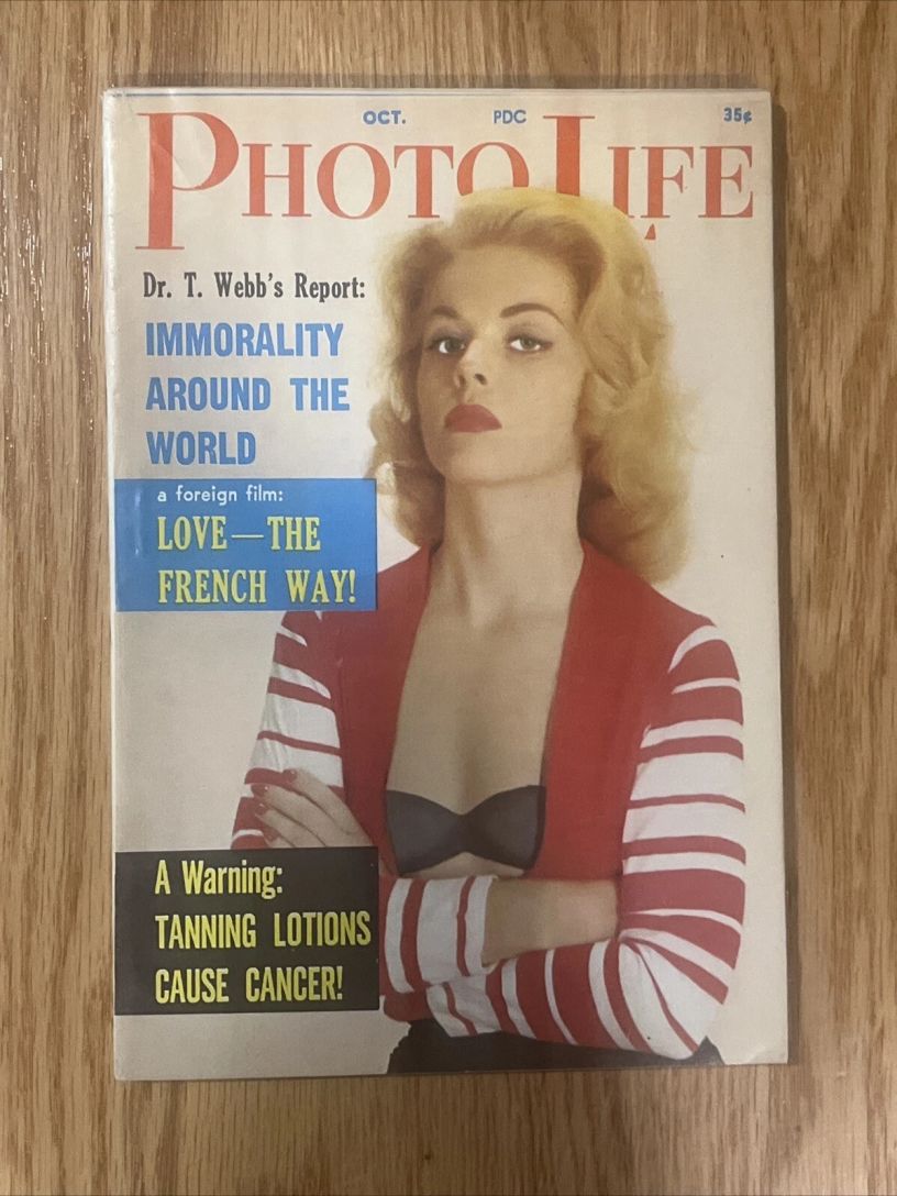 PHOTO LIFE magazine side cover  October 1961