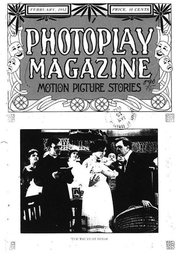 PHOTOPLAY magazine side cover Issue 9 February 1912