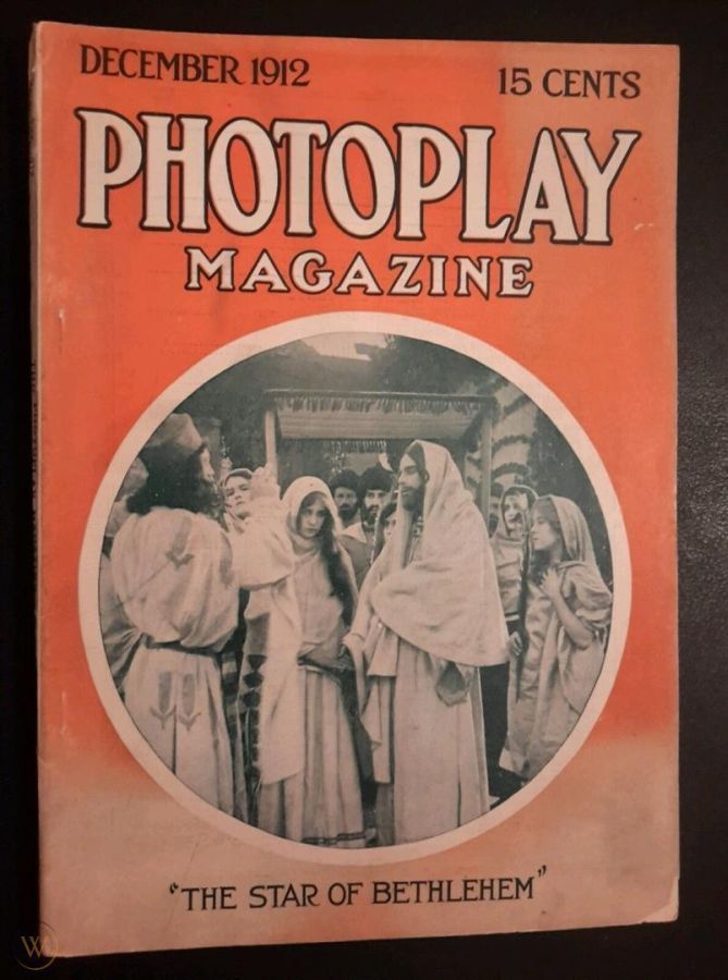 PHOTOPLAY magazine side cover Issue 19 December 1912
